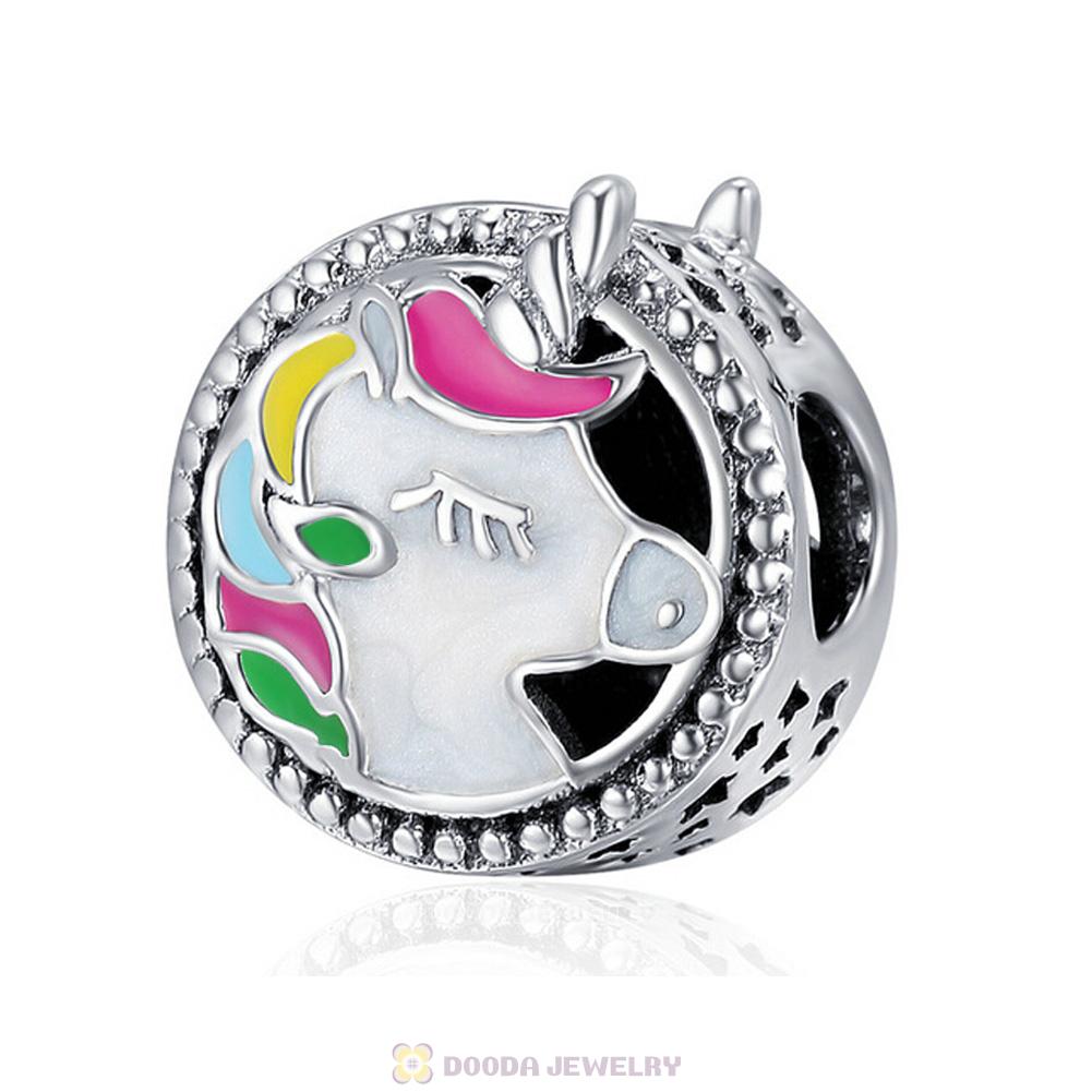 Royal Fashion Colorful Unicorn Charm Bead