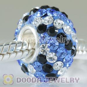 Fashion Jewelry Silver Charms with 90 pcs crystal rhinestones