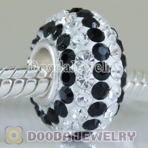 Fashion Jewelry Silver Charms with 90 pcs crystal rhinestones