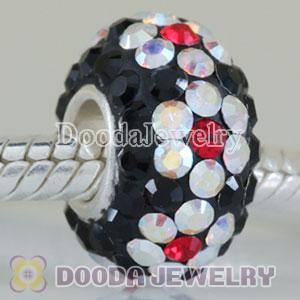 Fashion Jewelry Silver Charms with 90 pcs crystal rhinestones