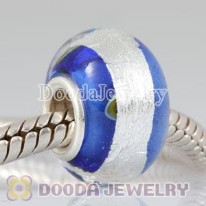 925 sterling silver single core murano glass beads fit European, Largehole Jewelry