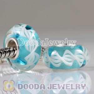 Environmental Material European Murano Glass Rope Beads with 925 Stamped