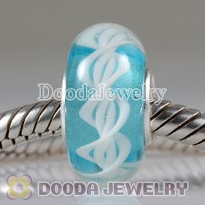 Environmental Material European Murano Glass Rope Beads with 925 Stamped