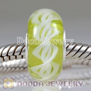 Environmental Material European Murano Glass Rope Beads with 925 Stamped
