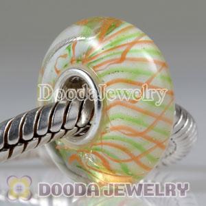 Environmental Material European Murano Glass Beads with 925 Stamped