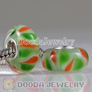 Environmental Material European Murano Glass Beads with 925 Stamped