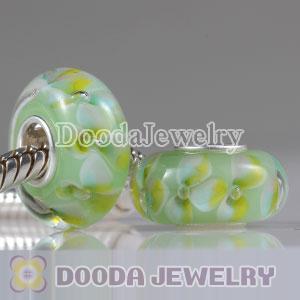 Environmental Material European Murano Glass Beads with 925 Stamped