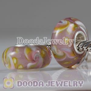 Environmental Material European Murano Glass Beads with 925 Stamped