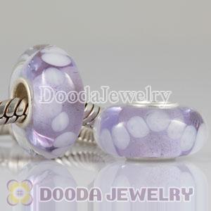 Environmental Murano Glass Beads with 925 sterling silver single core