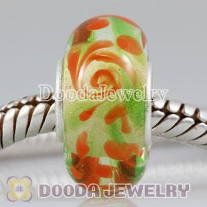 Environmental Murano Lovecharmlinks Style Glass Beads with 925 Stamped