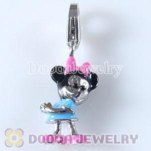 Sterling Silver Tscharm Jewelry Charms Enamel Minnie
