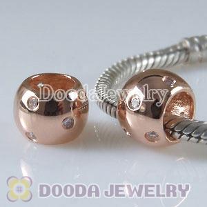 Gold Plated Sterling Silver Beads with Stone