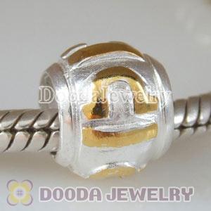 Gold Plated European Style Zodiac Sign Libra Beads