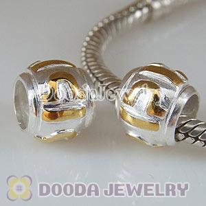 Gold Plated Zodiac Sign Sterling Libra Beads