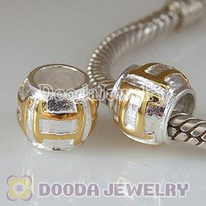 Gold Plated Zodiac Sign Sterling Gemini Beads
