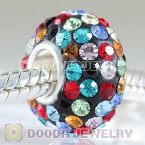 Fashion Jewelry Silver Charms with 90 pcs crystal rhinestones