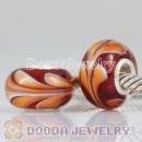925 sterling silver single core murano glass beads fit European, Largehole Jewelry