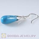 925 Sterling Silver Charm Earring Drop Turquoise Stone