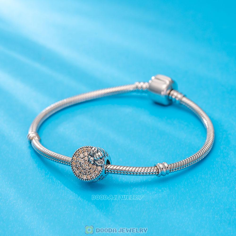 Hardworking Bee Insect Charms with Cubic Zirconia