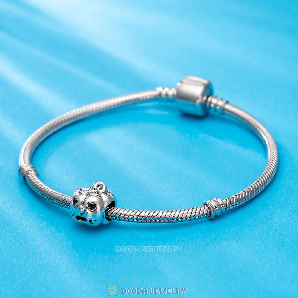 Jack o Lantern Pumpkin Charm Bead for Halloween