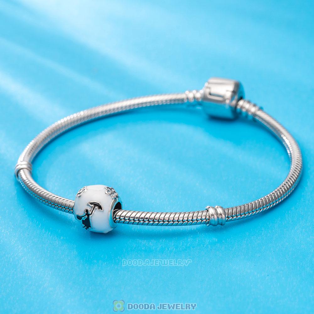 Mary Poppins Silhouette Charm with Enamel