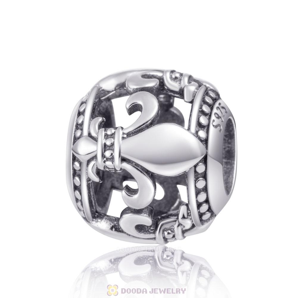 925 Sterling Silver Fleur de Lis Charms
