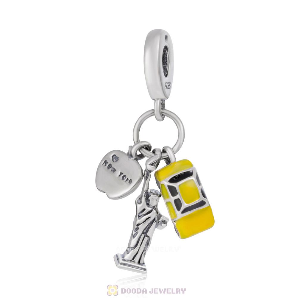New York Highlights Enamel Dangle Charms