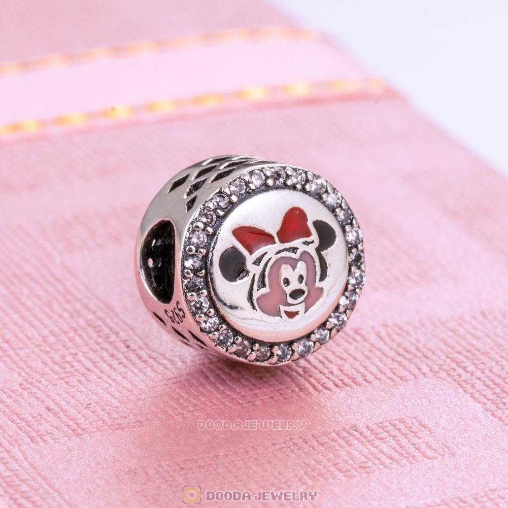 Mickey and Minnie Charm Bead with Enamel