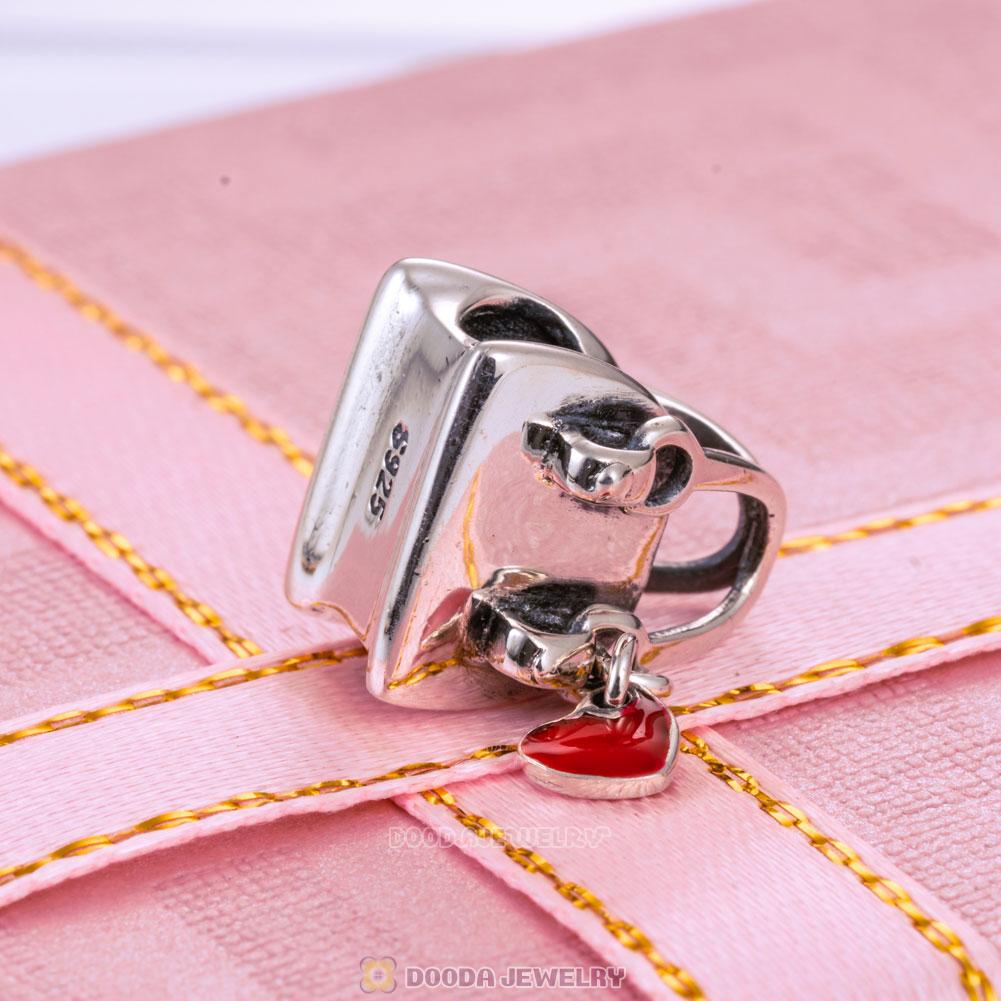 Woman Handbag Charm with Red Heart