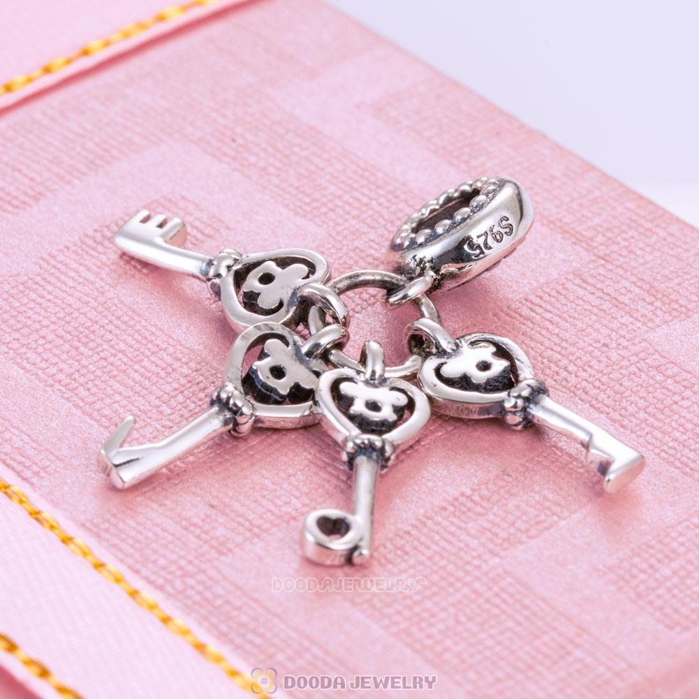 Keys of Love Charm Pendant