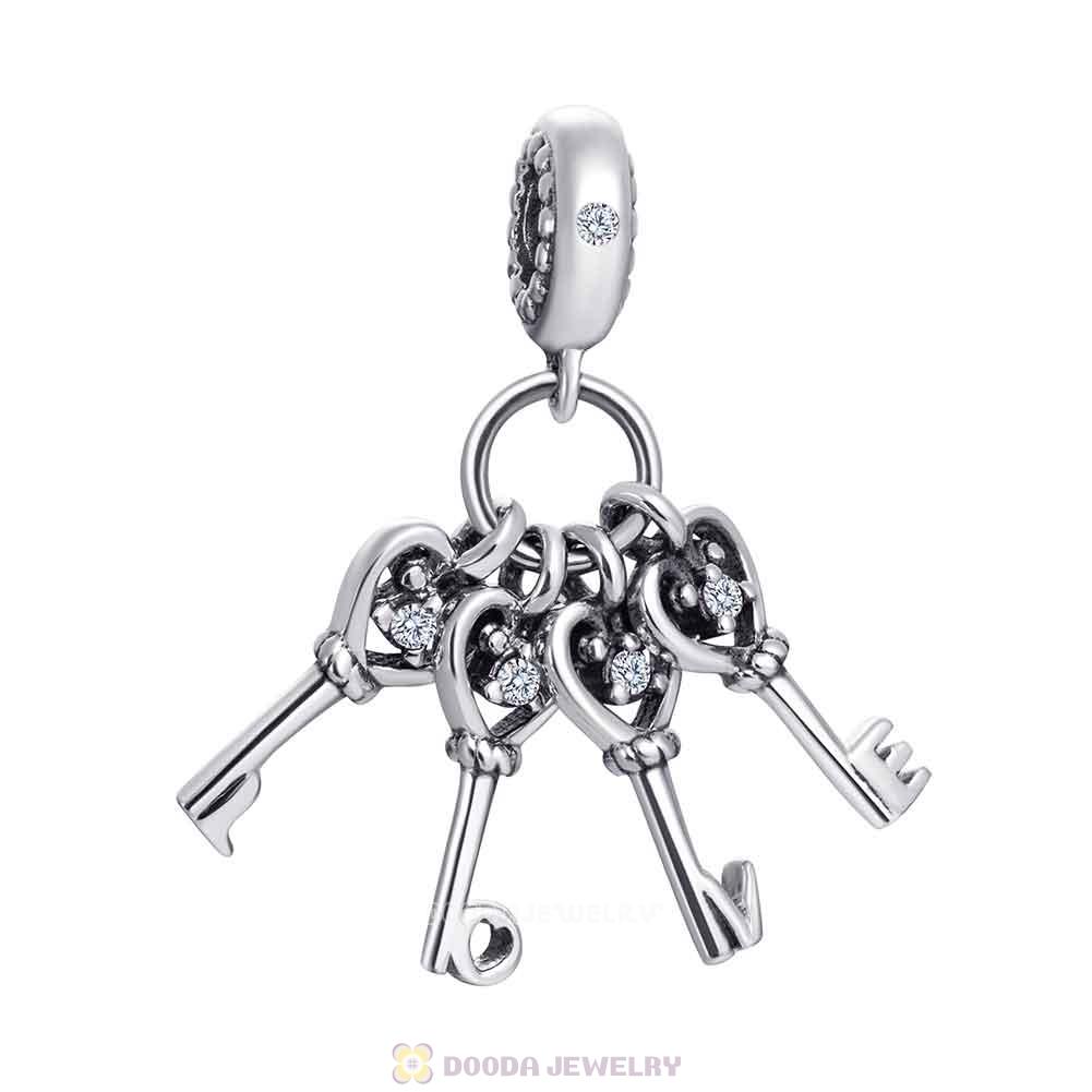 Keys of Love Charm Pendant