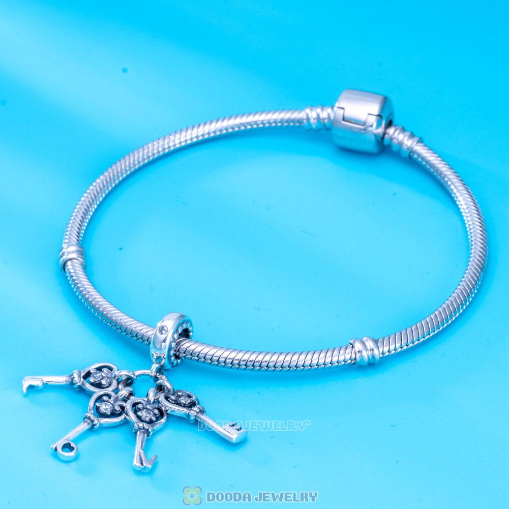 Keys of Love Charm Pendant