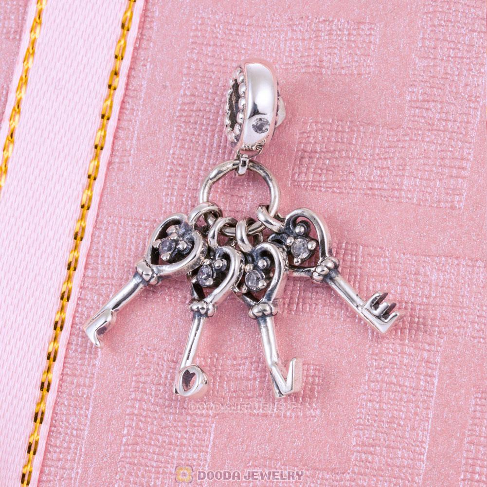 Keys of Love Charm Pendant