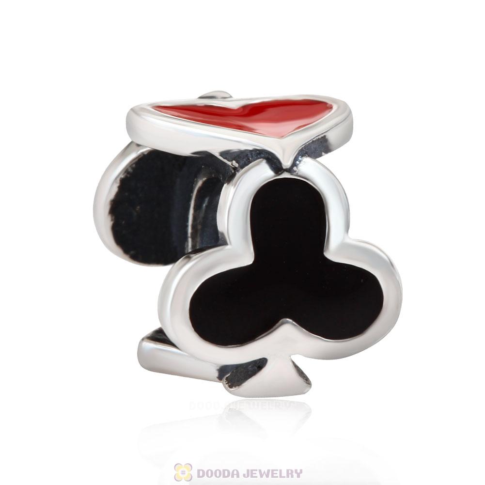 Four-suit Transfers Spacer Charm Beads
