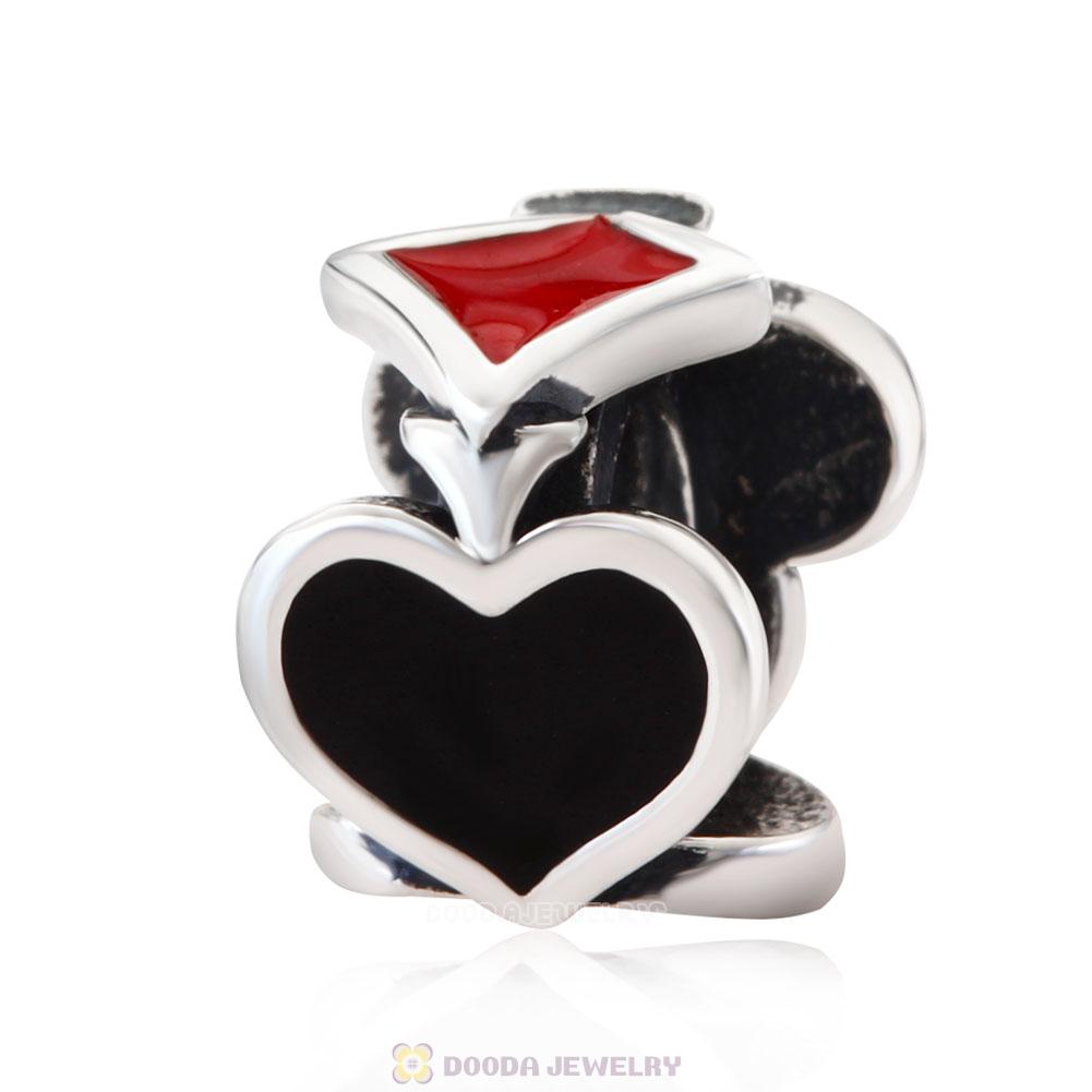 Four-suit Transfers Spacer Charm Beads