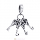 Keys of Love Charm Pendant