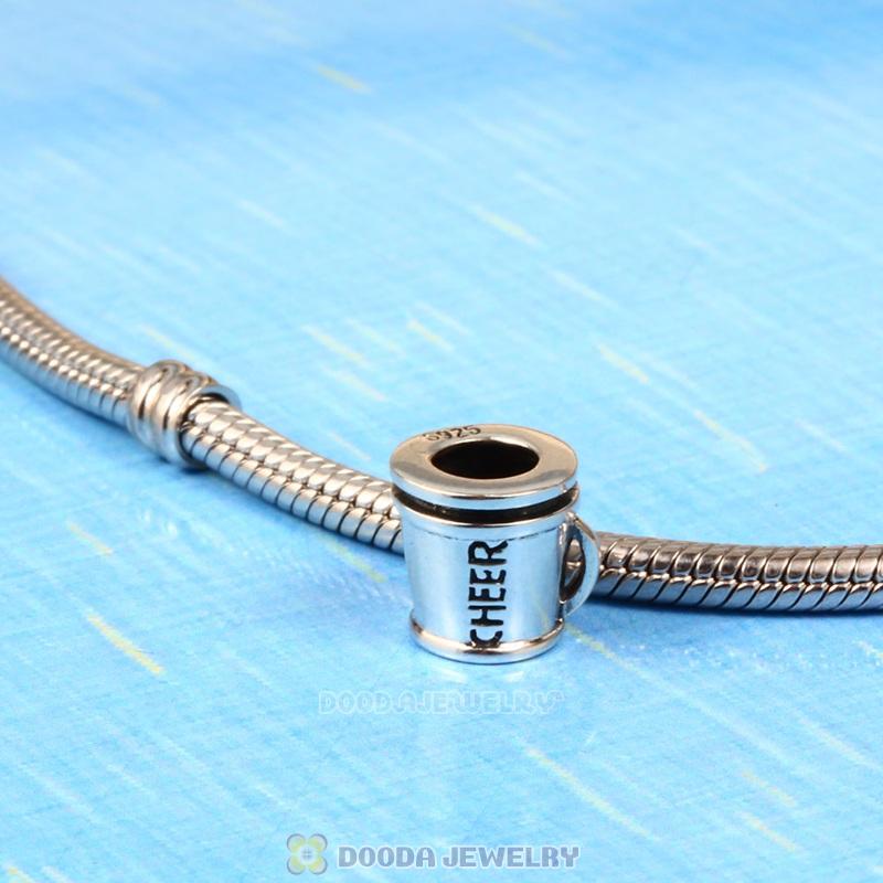 Largehole Jewelry Sterling Silver Cheerleading Bead European Compatible