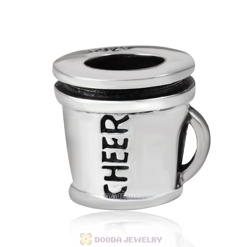 Largehole Jewelry Sterling Silver Cheerleading Bead