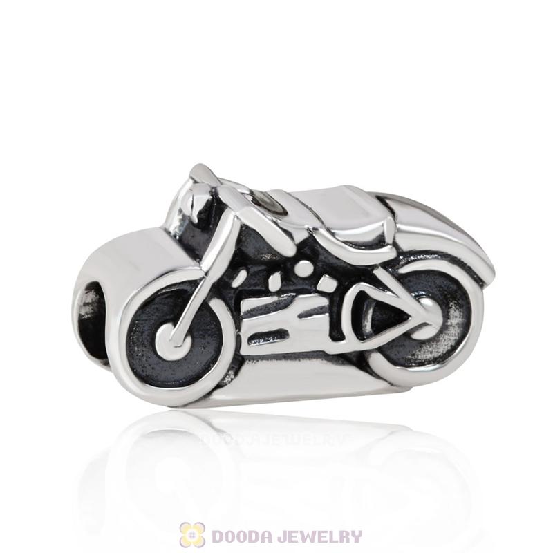 Harley Davidson Sterling Silver Winter Dealer Meet Motorcycle Ride Bead