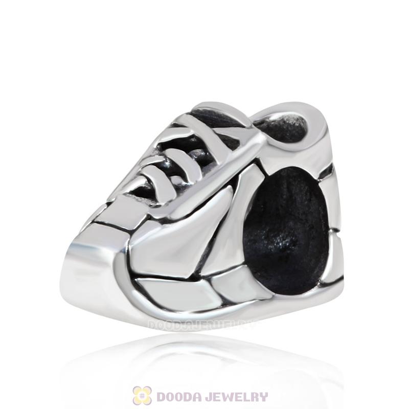 European Sterling Silver Sneaker Charm Beads Wholesale