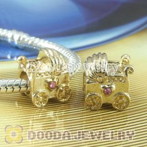 Wholesale European style silver plated beads and charms