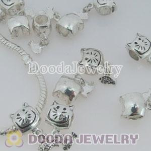 Wholesale European style silver plated beads and charms