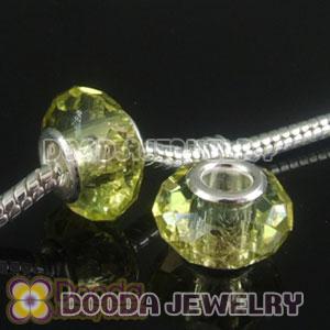 4.5mm alloy hole Charm Jewelry crystal glass beads