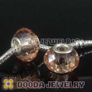 4.5mm alloy hole Charm Jewelry crystal glass beads