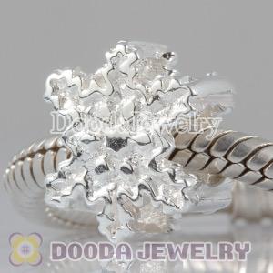 European Style Christmas Snowflake Charm Beads