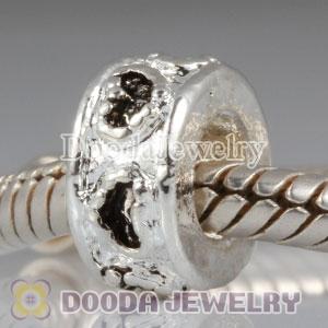 Wholesale European silver plated alloy love to love beads