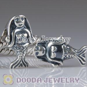 925 Sterling Silver European Style sea-maiden charm Beads