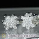 European Style Christmas Snowflake Charm Beads