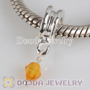 Wholesale European Style Silver Plated Alloy Beads Dangle Birthstone Charms