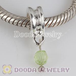 Wholesale European Style Silver Plated Alloy Beads Dangle Birthstone Charms